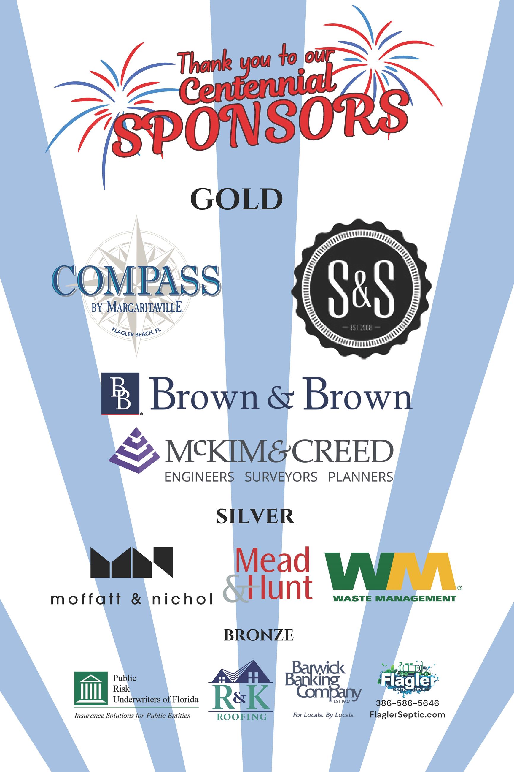 Sponsorship signage 4th of July and community dinner 06.16.2025